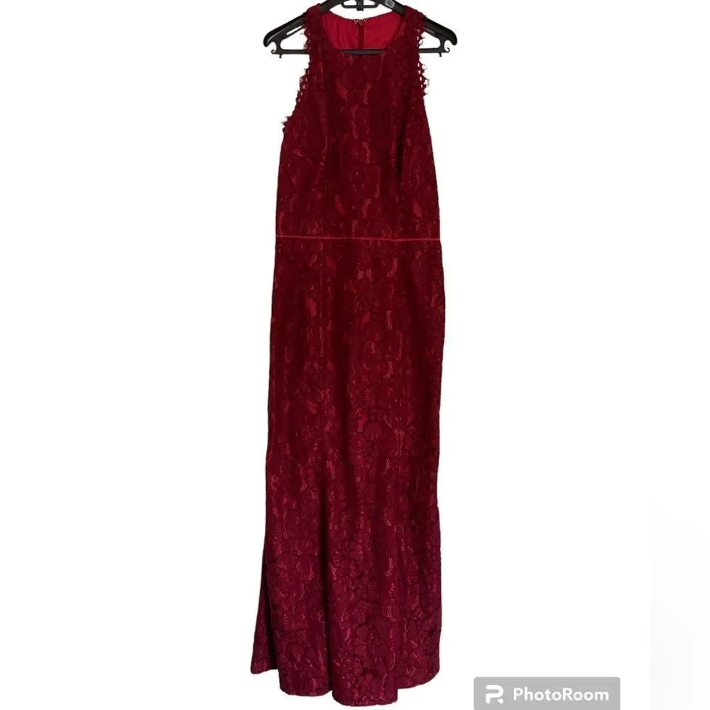 JS Collections Corded Floral Lace Mermaid Gown size 10_4